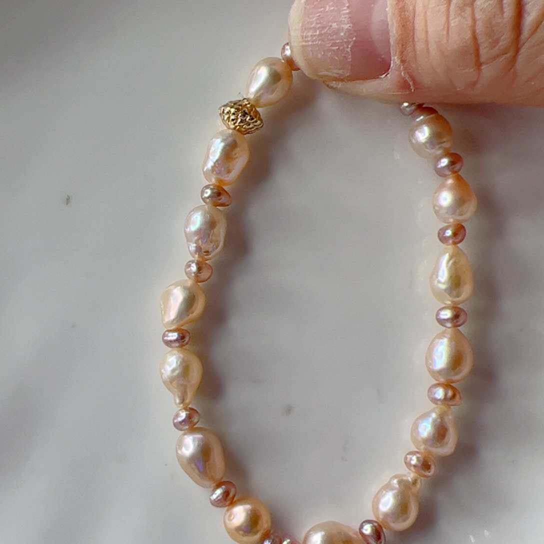 手绳合金淡水珍珠498