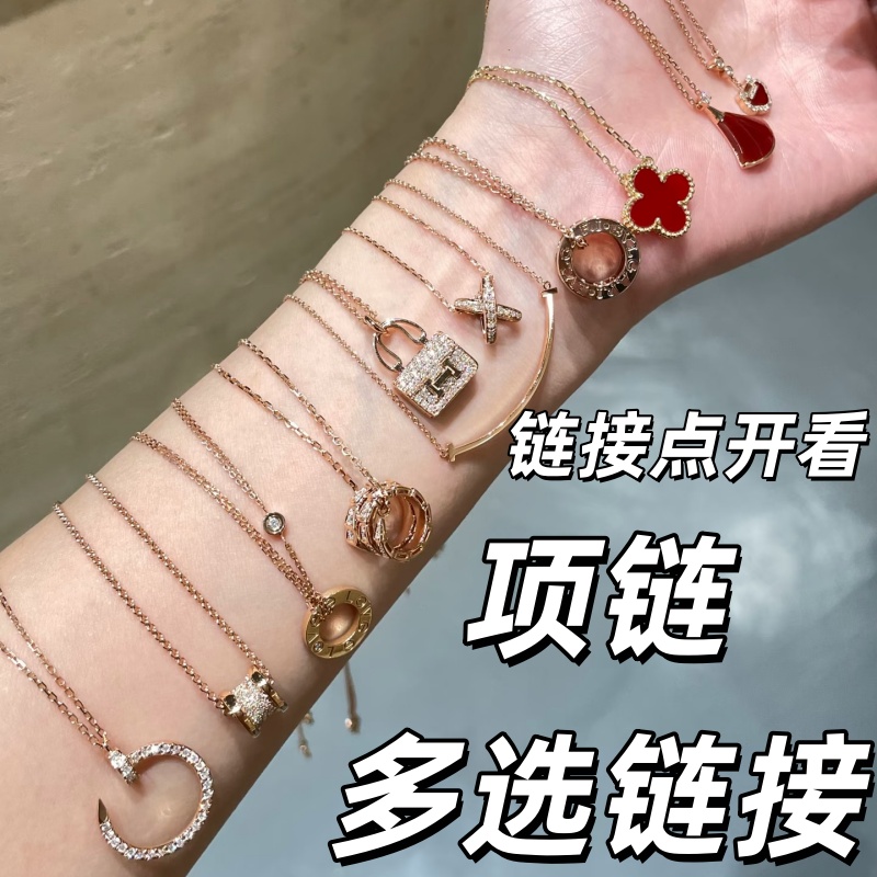 #沐#003 灵蛇大花百搭项链时尚小众简约坠链项链