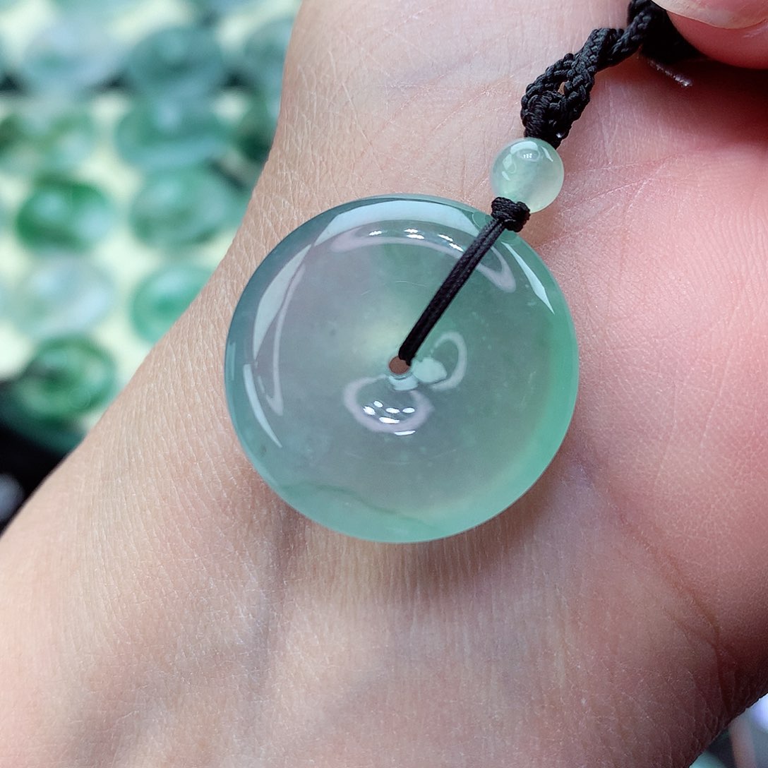 翡翠颈饰未镶嵌8尺寸23.0-5.7