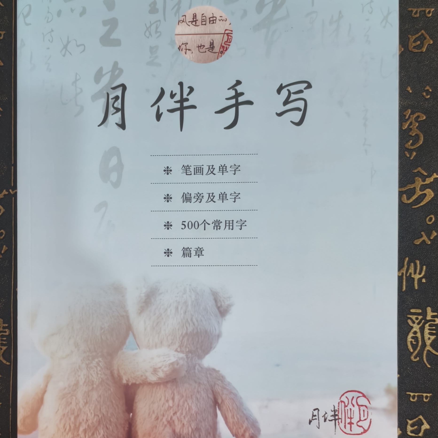 月伴零基础入门字帖（送100张直播间同款田字格纸）