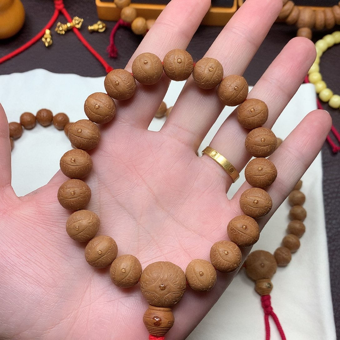 凤眼菩提手串凤眼菩提精品手持厚皮大眼小13左右尺寸