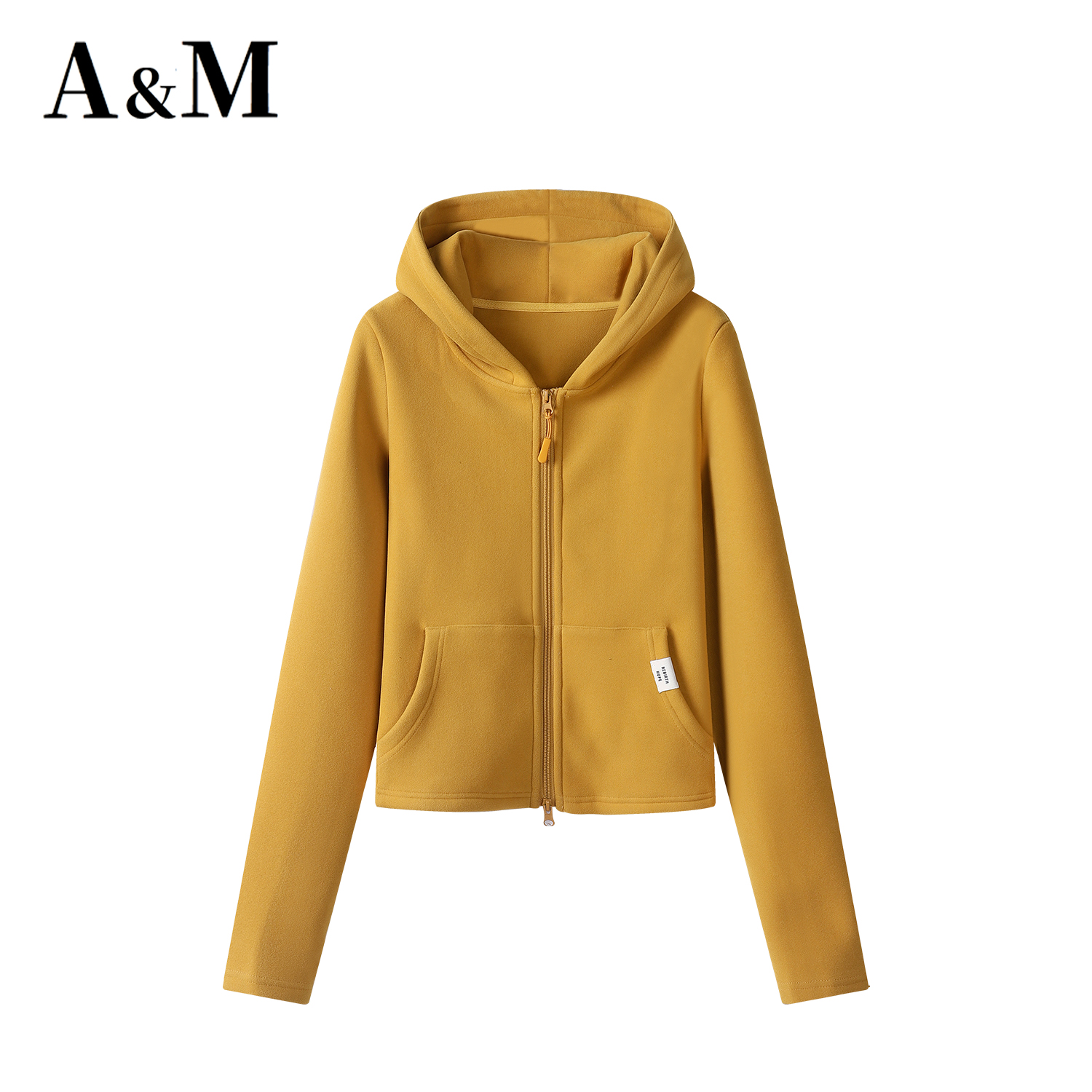 【德绒面料】运动连帽百搭短外套秋季户外女收身外套修身型长袖