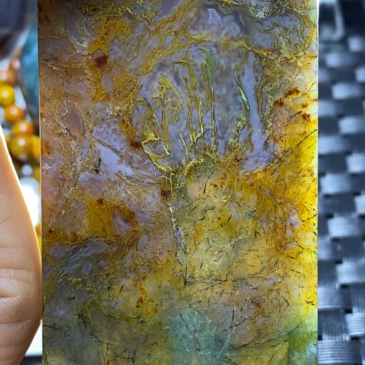 玛瑙/玉髓颈饰足银镀金镶嵌寂**人