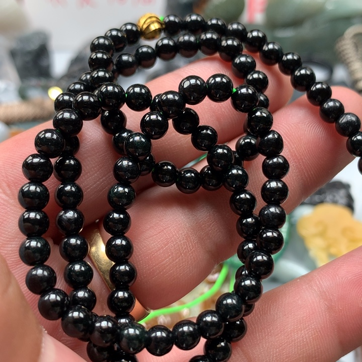 翡翠颈饰未镶嵌保真天然A货翡翠