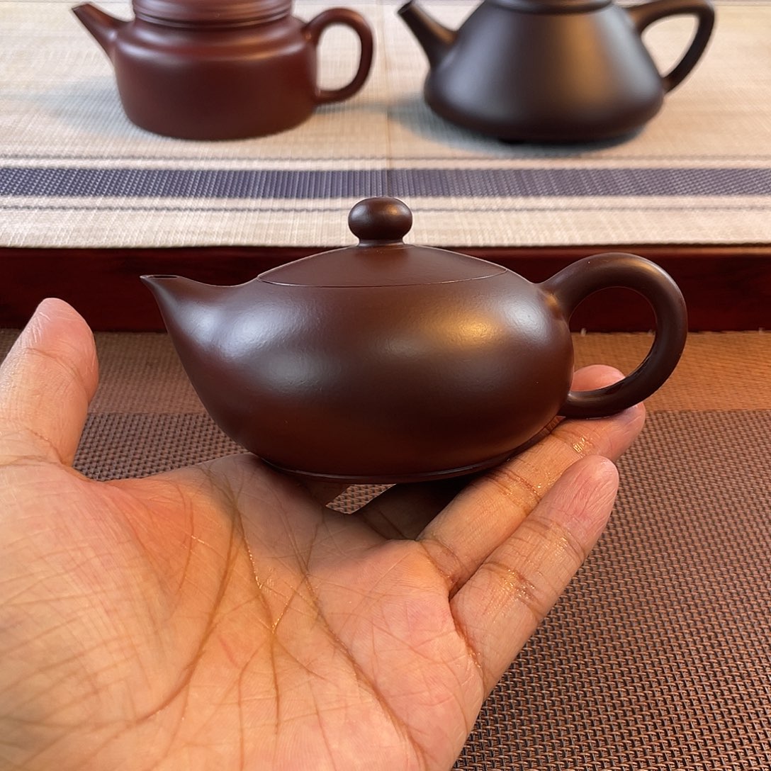 紫砂壶原矿紫泥鸿运当头