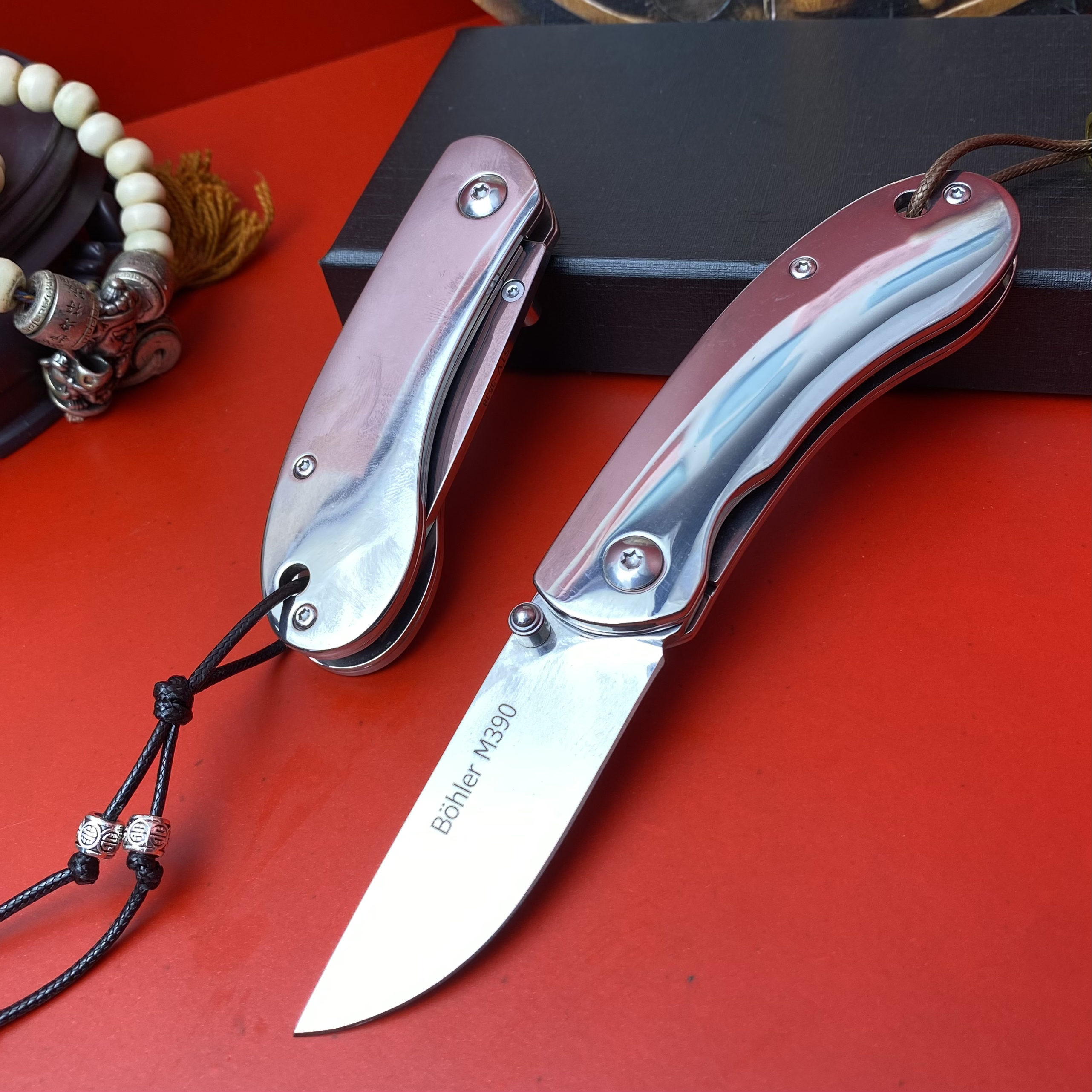 银河-高硬度锋利多功能小折叠刀适合户外露营登山求生吃肉使用