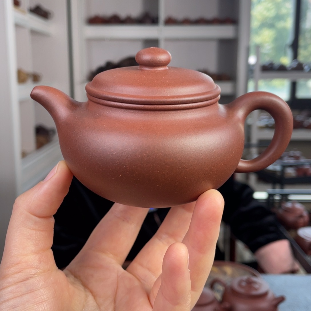紫砂茶壶底槽清永福仿古160cc