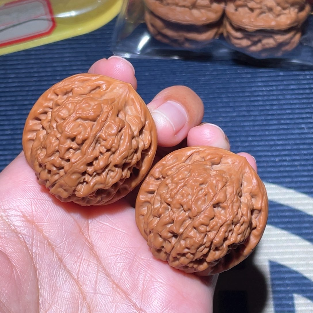 文玩核桃吊坠静***护莲花38