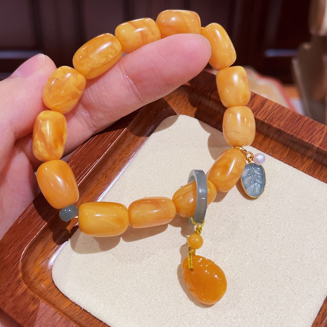 蜜蜡手链未镶嵌手串