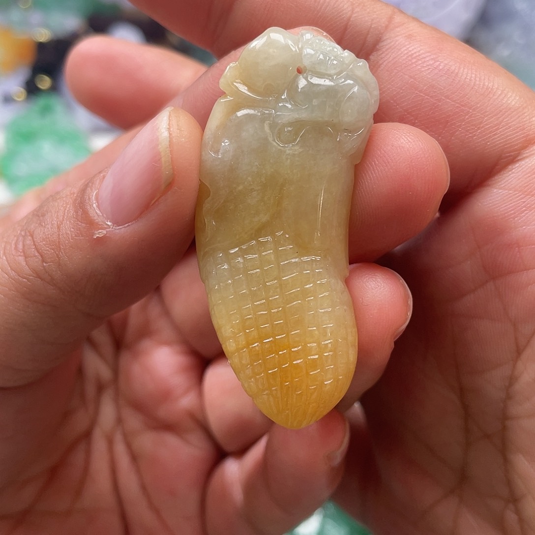 颈饰未镶嵌翡翠翡玉缘翡翠