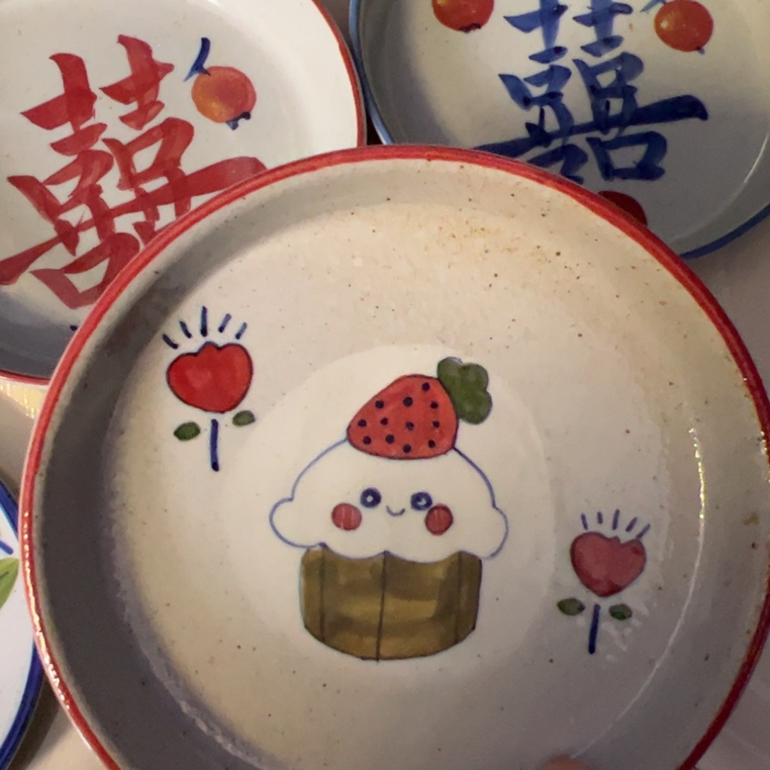 瓷片景德镇陶瓷手工手绘作品