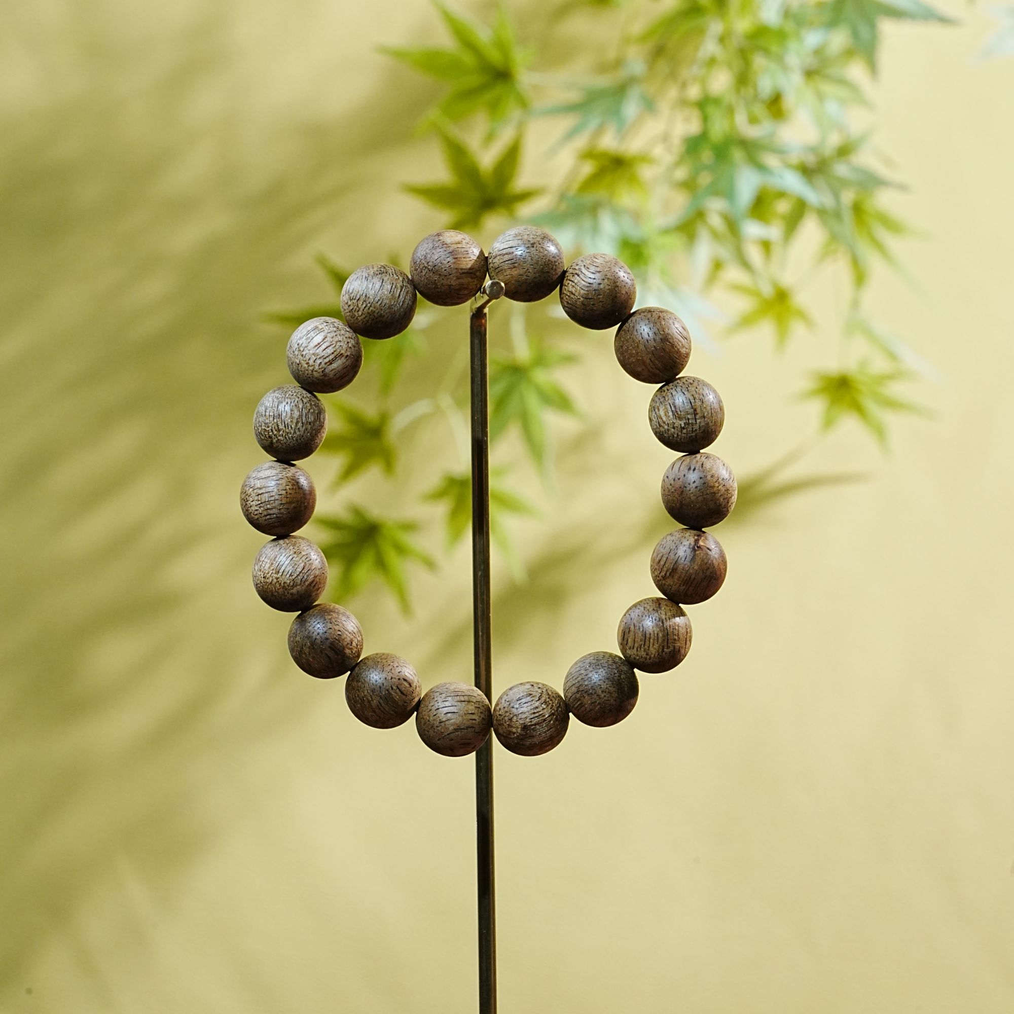 "柬埔寨老料单圈沉香手串 1.1cm 6.95g T251008033  F