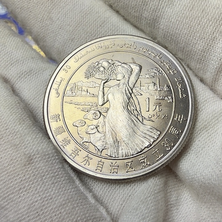 其他普通金属新疆纪念币一枚