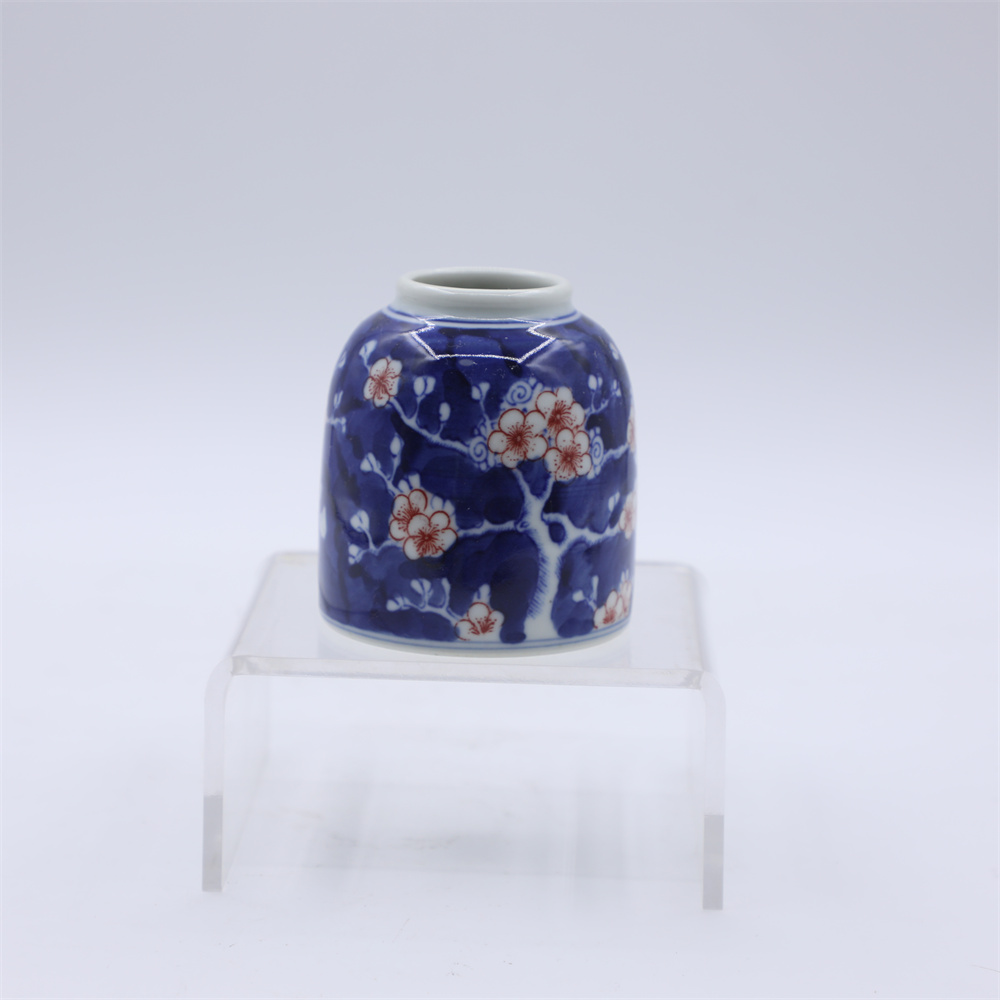 古陶瓷/青花冰梅纹水盂LOT4867