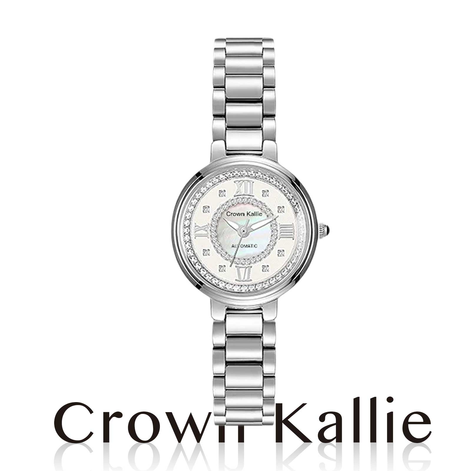 Crown kallie【永恒昙花】流光系列云贝设计周年限定女士腕表ck8108