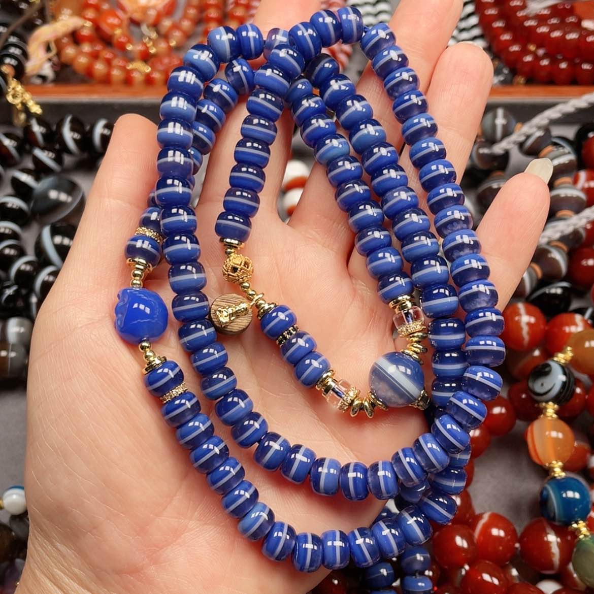 【闪购商品】合金玛瑙/玉髓珠宝半成品喵**呜