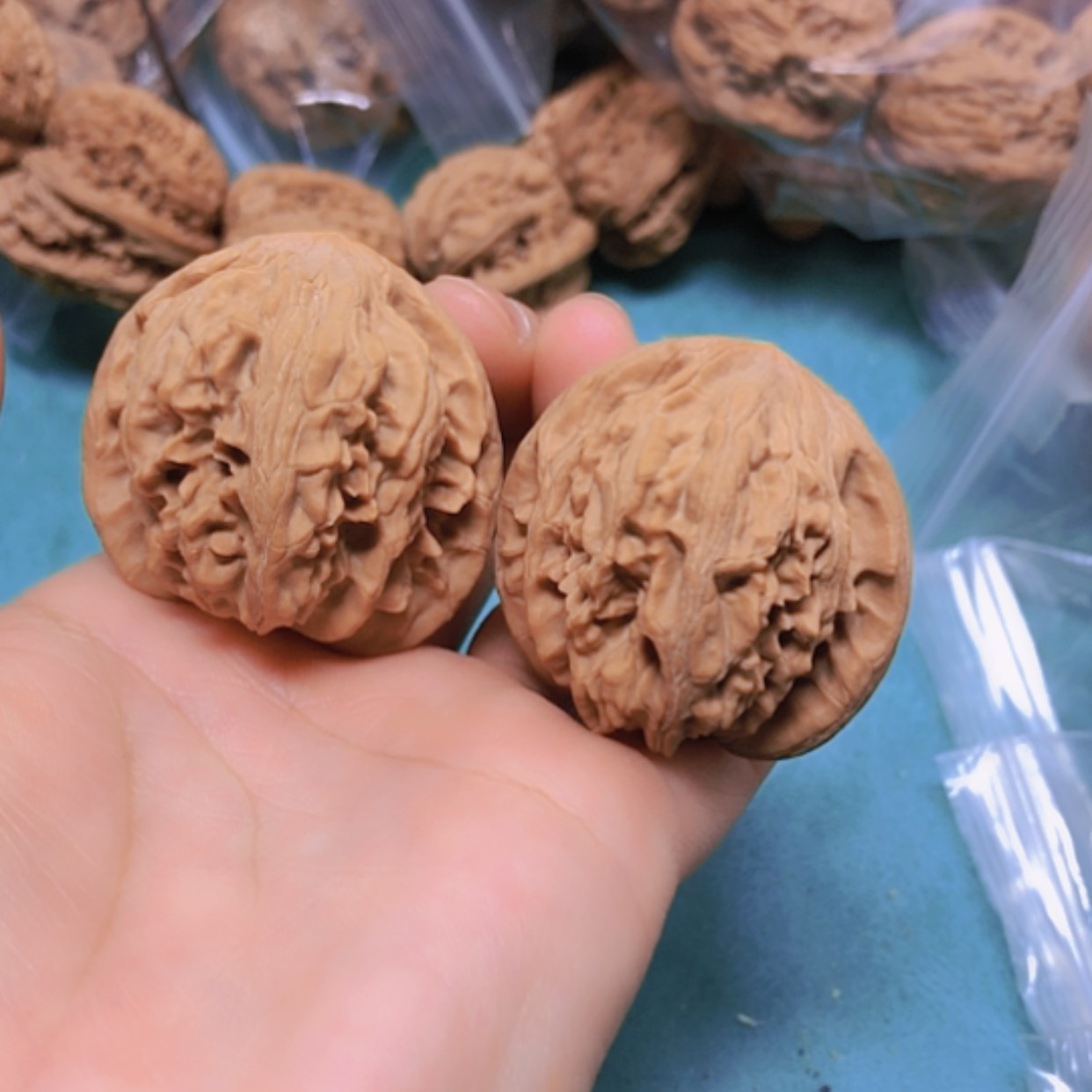 【闪购商品】把件核桃40小众十方修尖