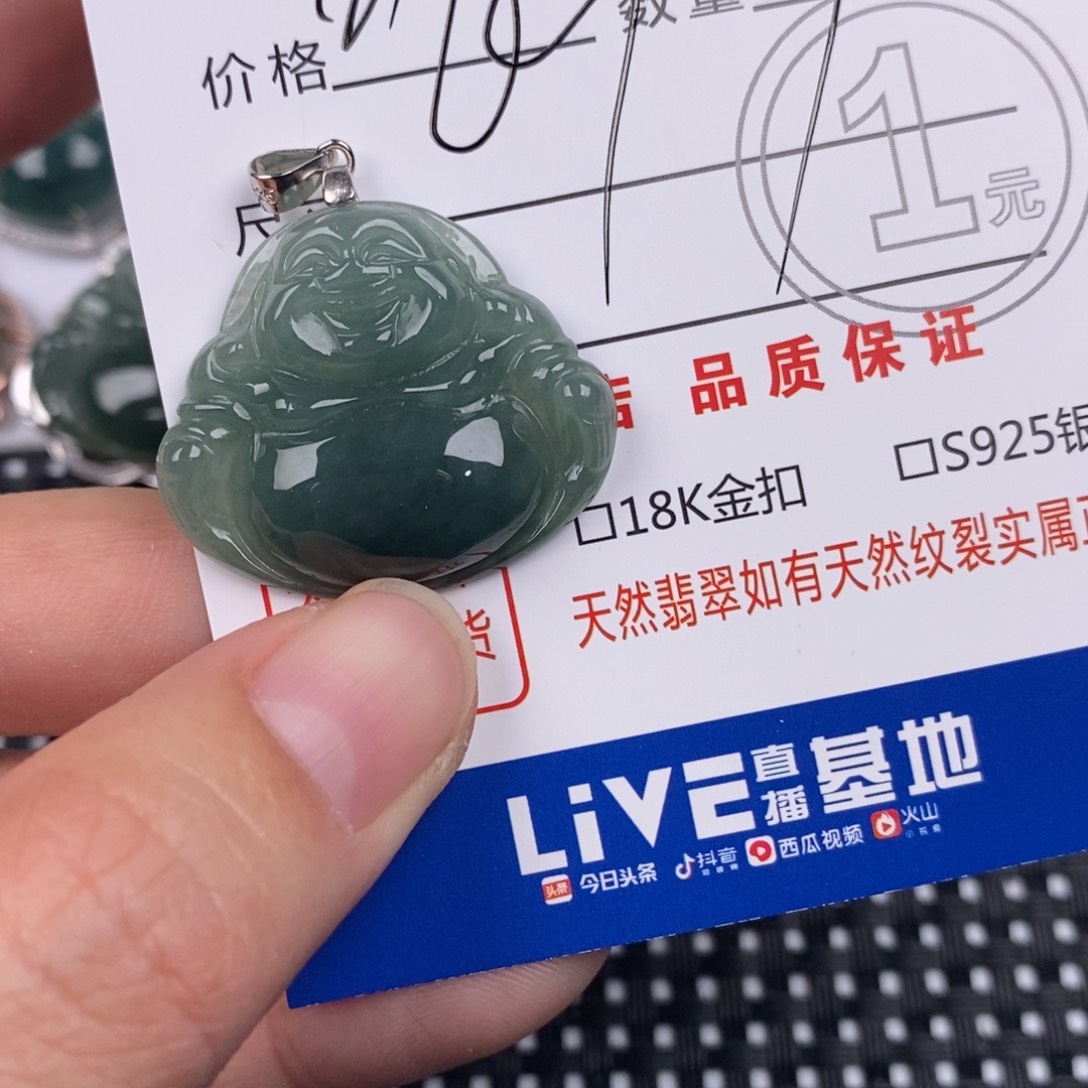 翡翠银S925镶嵌颈饰