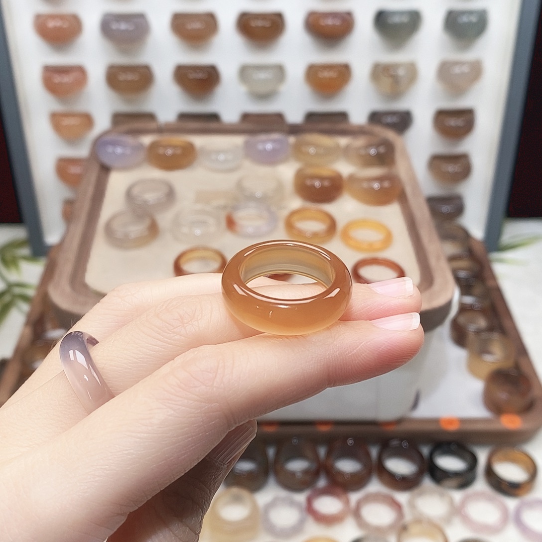 玛瑙/玉髓未镶嵌戒指港19