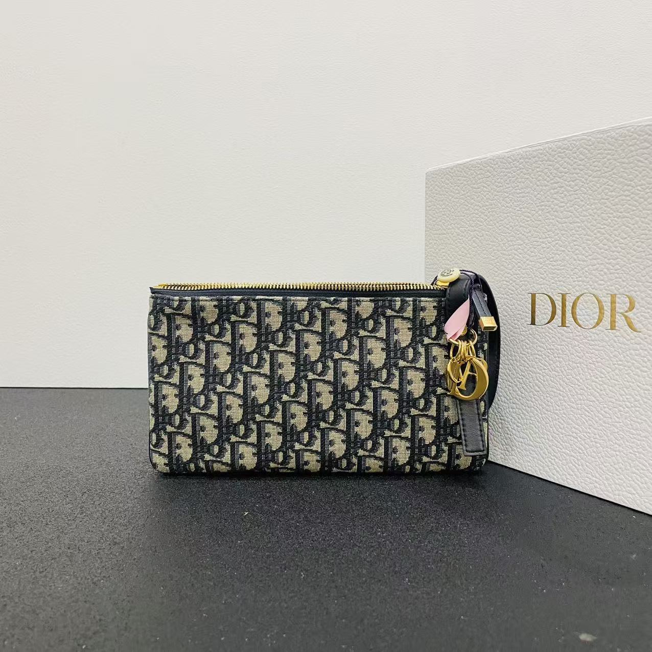 未使用 DIOR/迪奥 壹所/DIOR 老花双子星腋下包单肩包闲置
