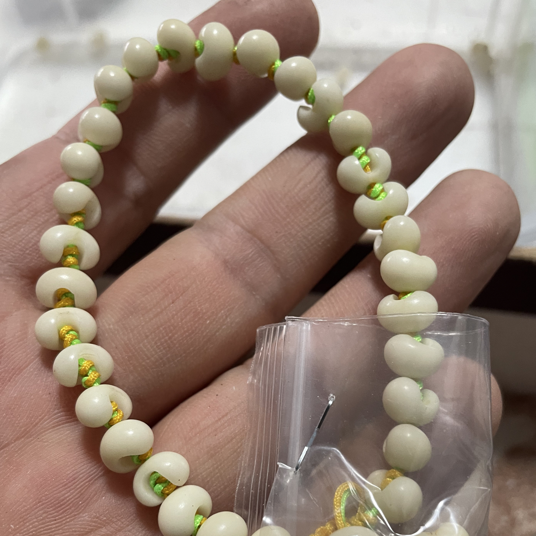 非金属木质手链 绳子颜色随机金佛草手串去芯随机发一条