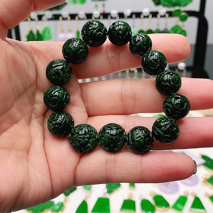 未镶嵌手链翡翠手串