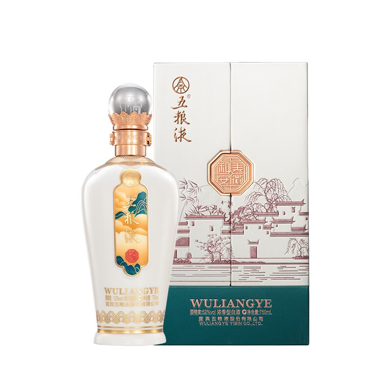 五粮液（WULIANGYE）和美  浓香型白酒52度 52%vol 750mL 1瓶52度