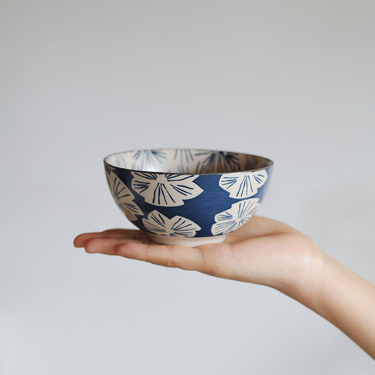 【瑕疵】Camus say 白蓝系列 4.8英寸白桦林小碗 12.4×6cm 