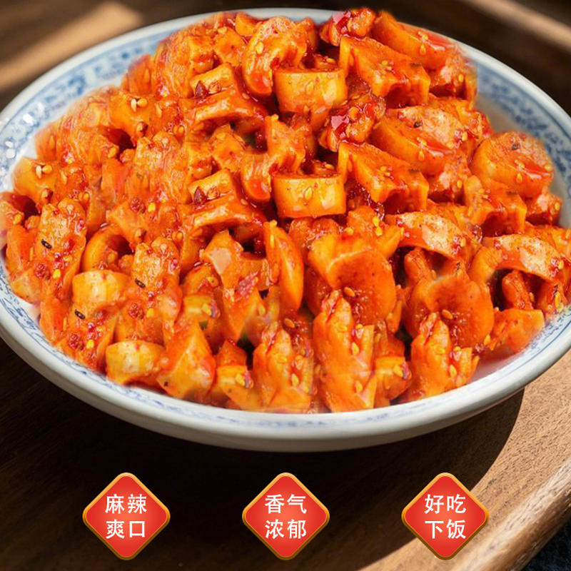 麻辣萝卜干218g嘎嘣脆香辣萝卜干咸菜下饭菜罐装萝卜丁即食就饭