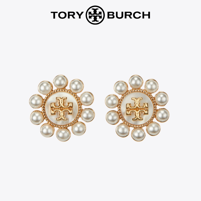 TORY BURCH/汤丽柏琦KIRA系列 时尚个性花朵耳钉 153674