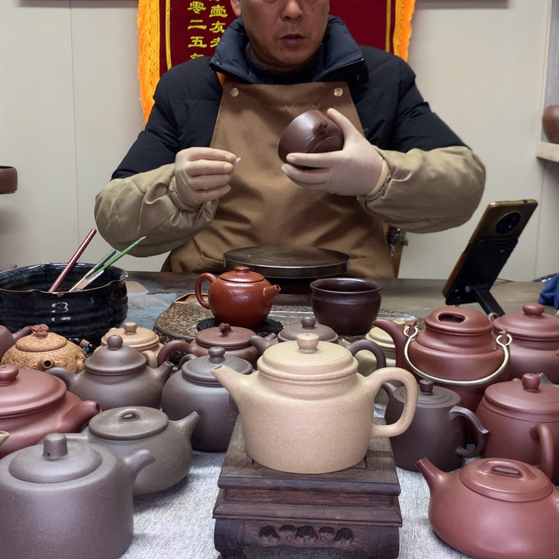 段泥茶壶剑流德钟200c半手工制作