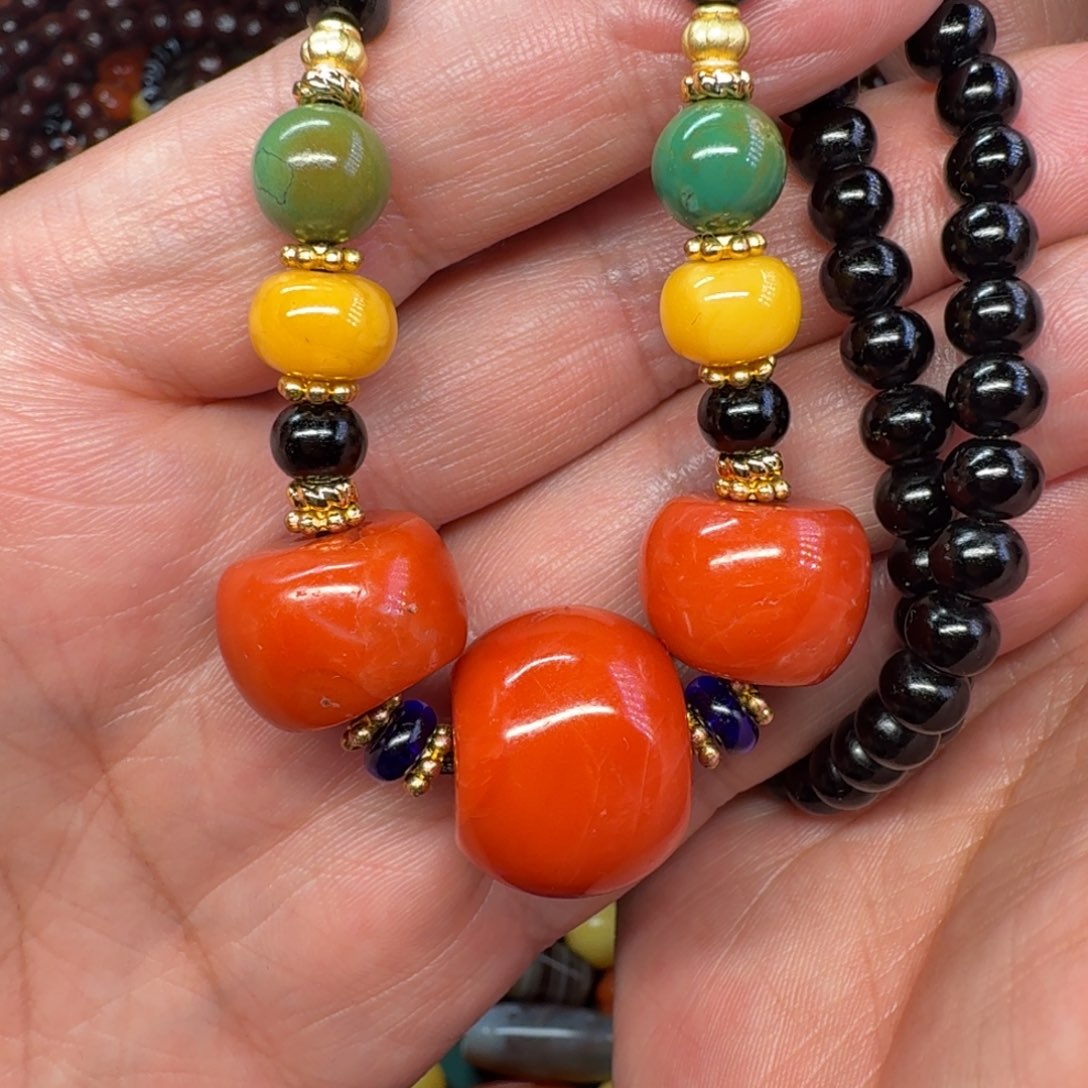 南红玛瑙未镶嵌颈饰