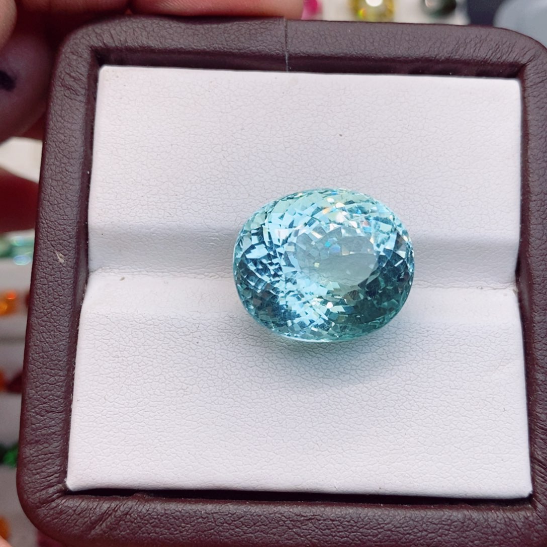 海蓝宝石裸石未镶嵌海蓝宝石27.38克拉