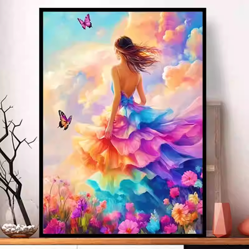 【美娜丽莎】摇曳生姿十字绣客厅餐厅办公卧室简约41色满绣无勾边