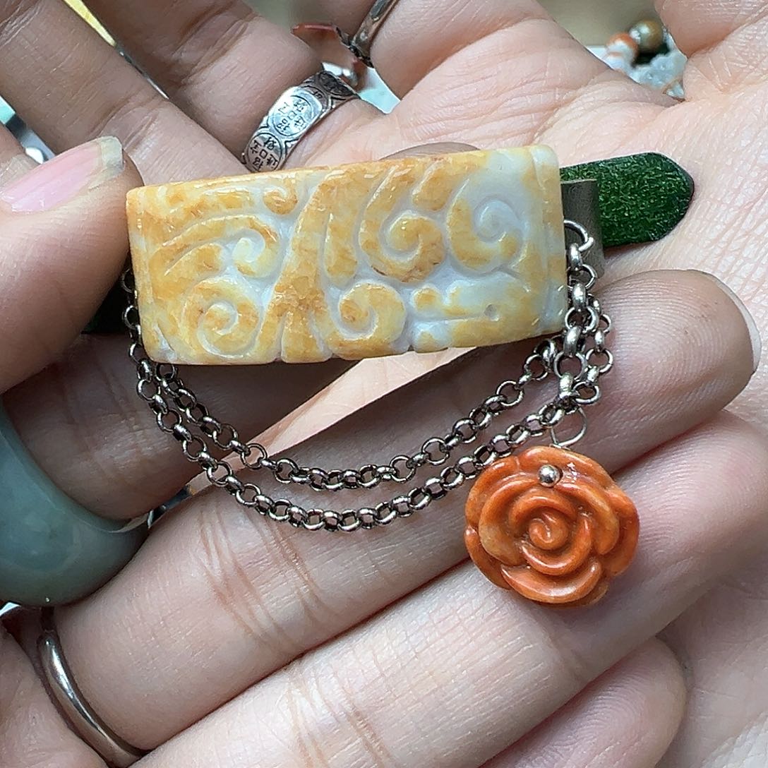 翡翠戒指未镶嵌炸