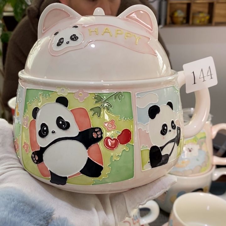 杯景德镇釉下彩手绘