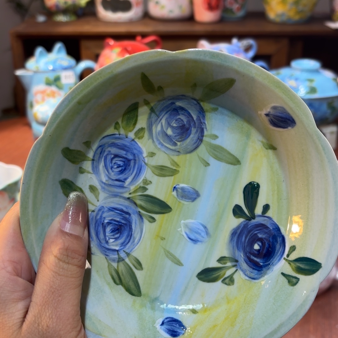 景德镇手绘高温釉下彩陶瓷茶具景德镇手绘高温釉下彩陶瓷茶具