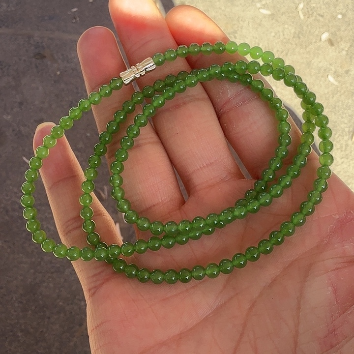 和田玉（碧玉）未镶嵌项链