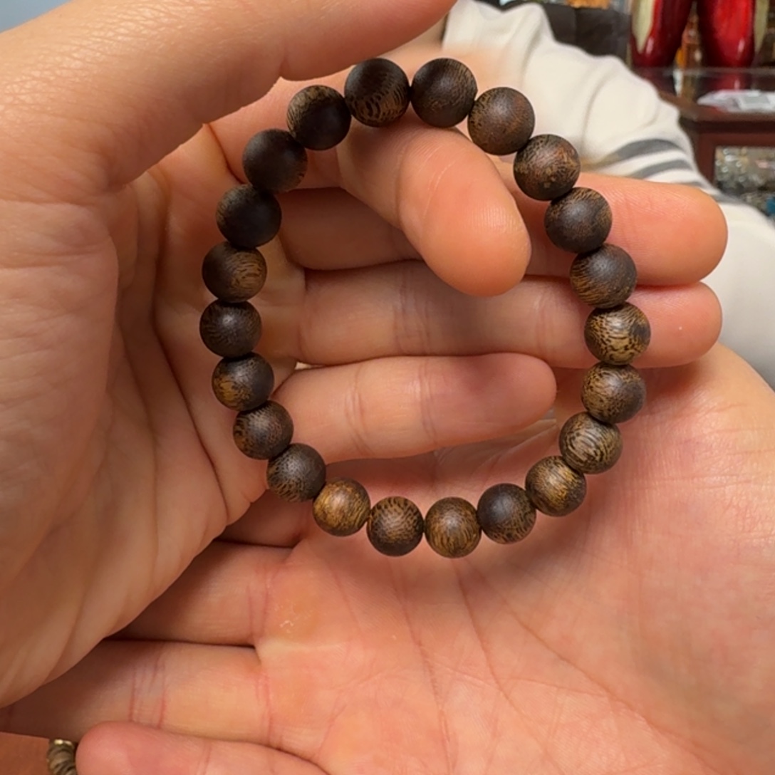 手串沉香圆珠9mm 超高等级 99沉水浮