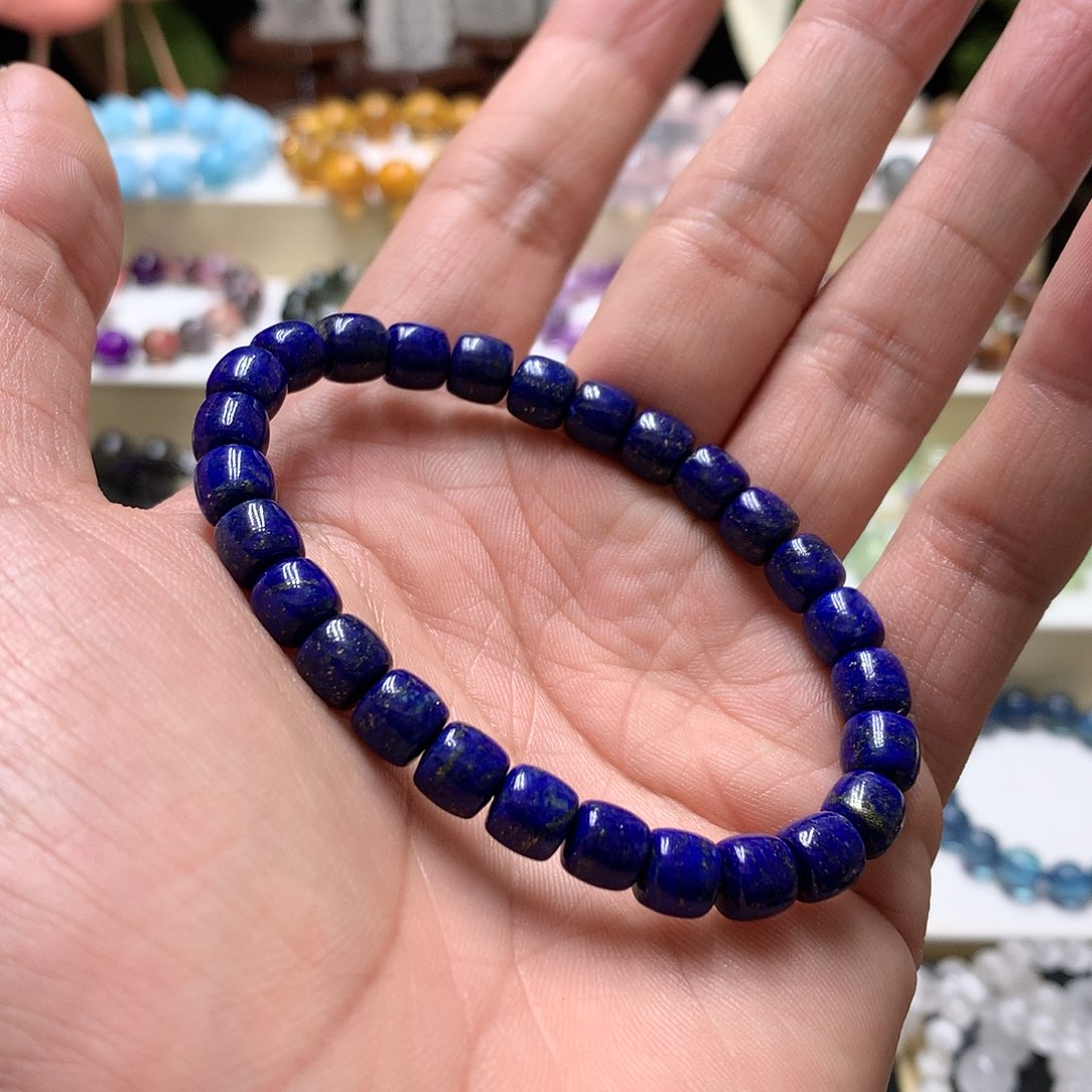 水晶手链未镶嵌青金石7.3