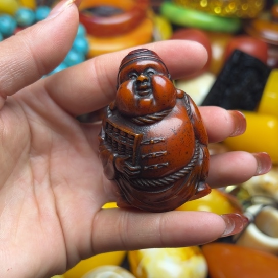 琥珀手串未镶嵌蜜蜡