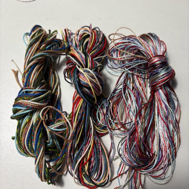 1.0mm棉线1.2mm棉线18股莫兰迪绳子diy编绳材料包