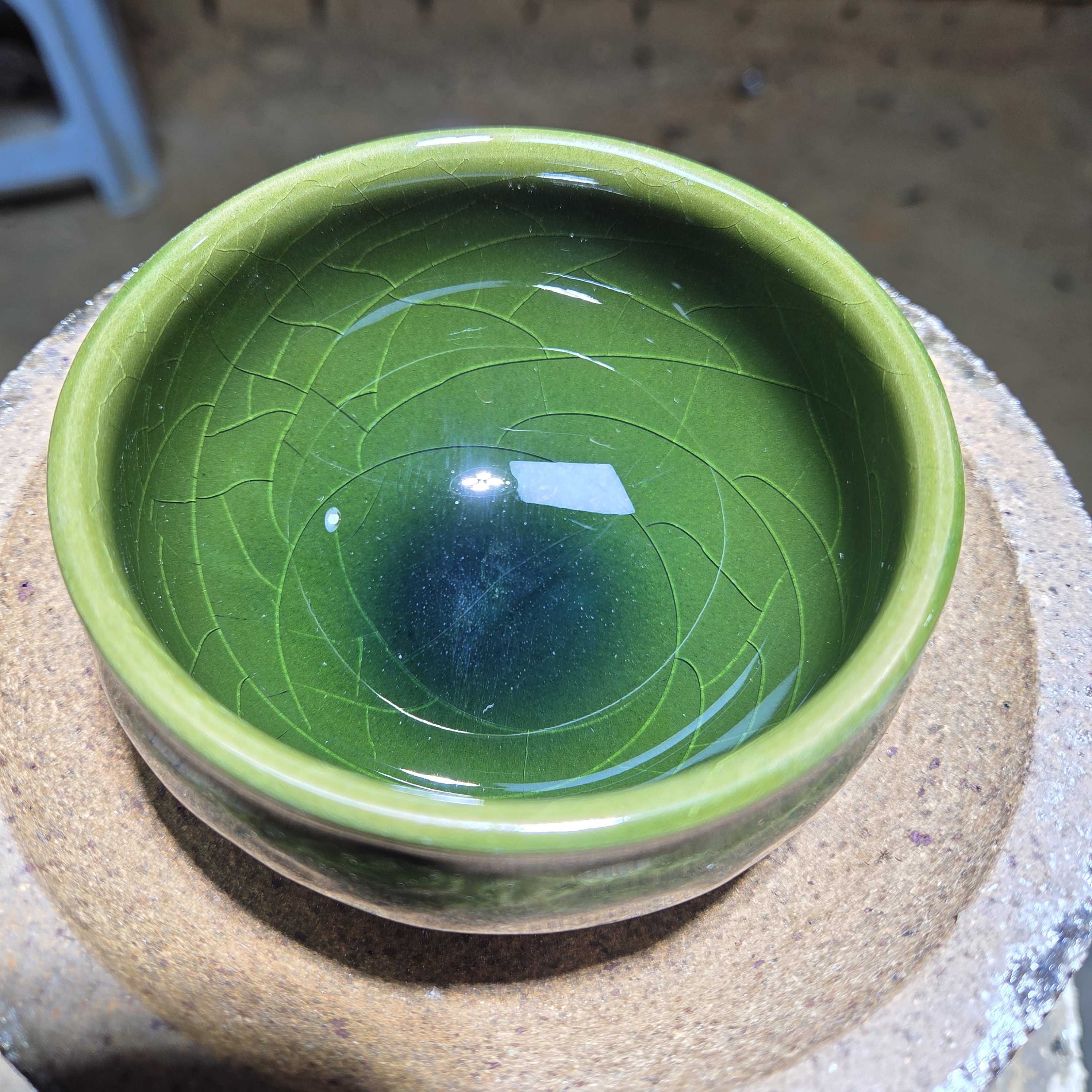 【闪购商品】绿龙凤盏杯 茶盏  37