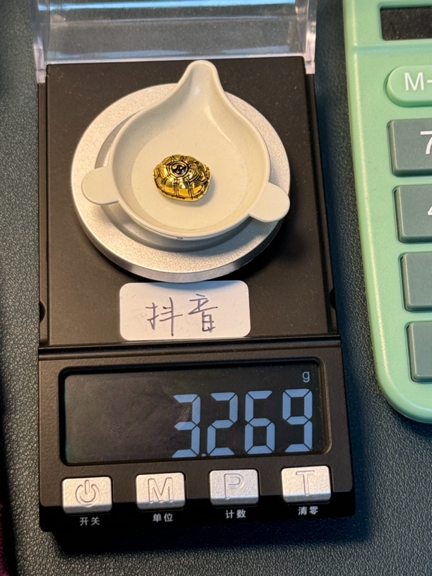 足金999 做旧富甲天下大号3.369g怡