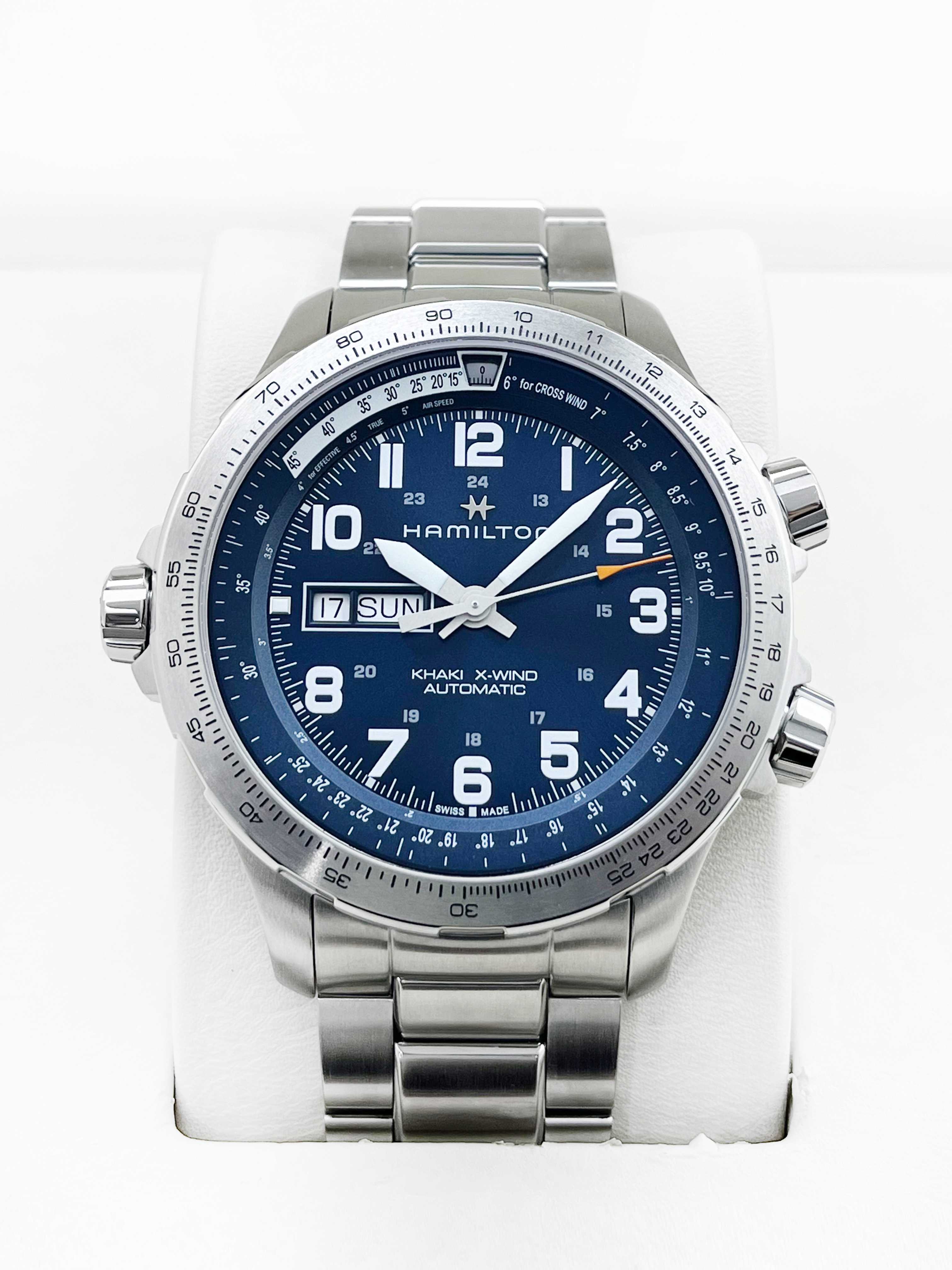 99新 Hamilton/汉米尔顿 云时臻品/卡其航空系列/全套/45mm