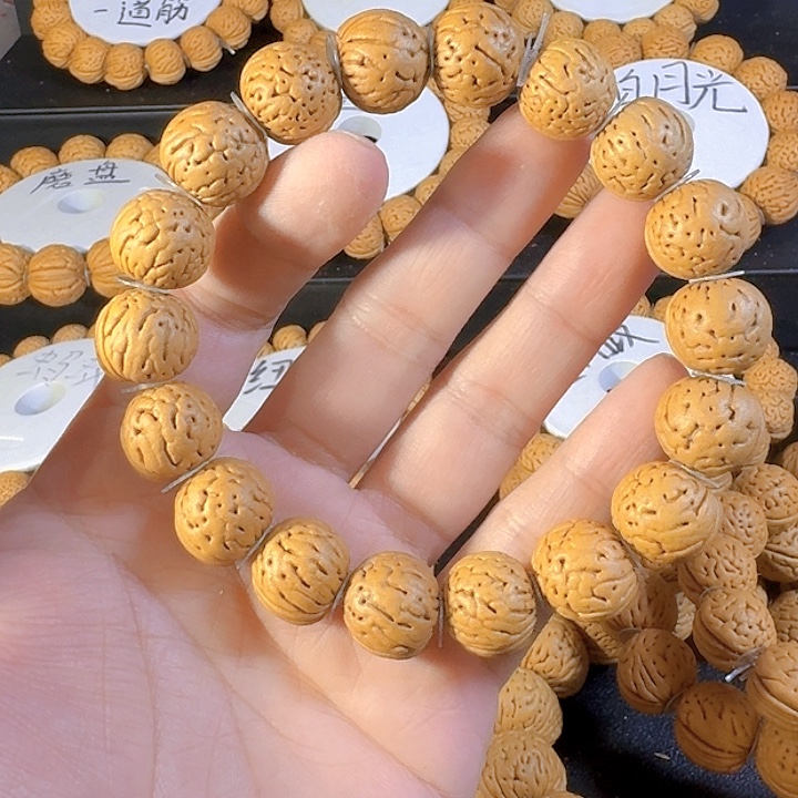 中***梦桃核吊坠金丹桃核手串