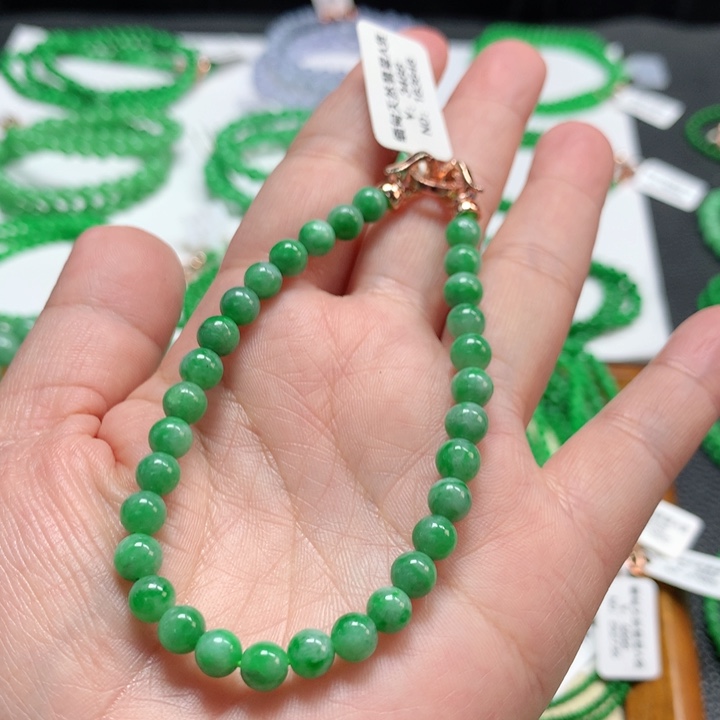 翡翠未镶嵌手链翡翠