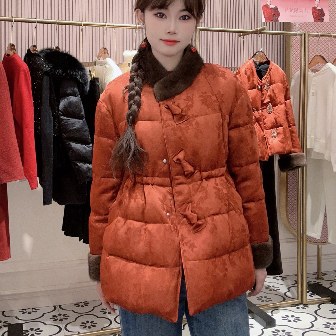 新中式品玉中长款外套3157