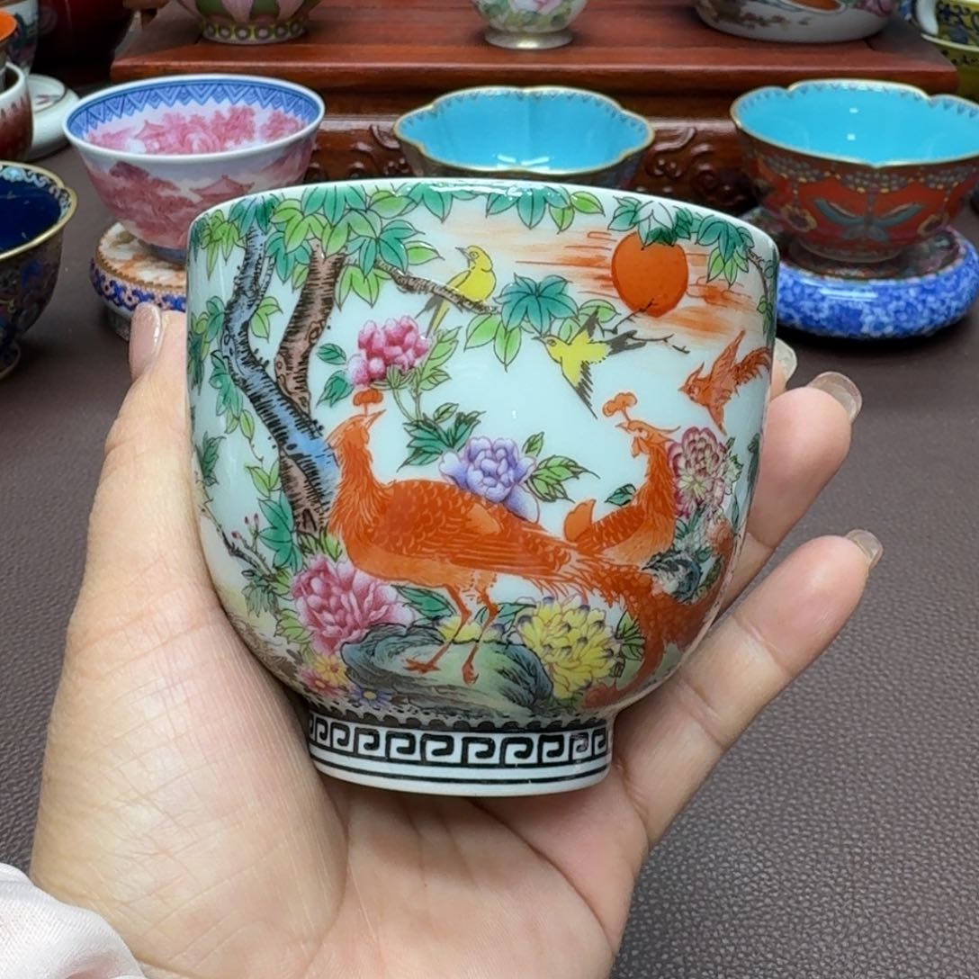 瓷片景德镇仿古手工制作精品展示