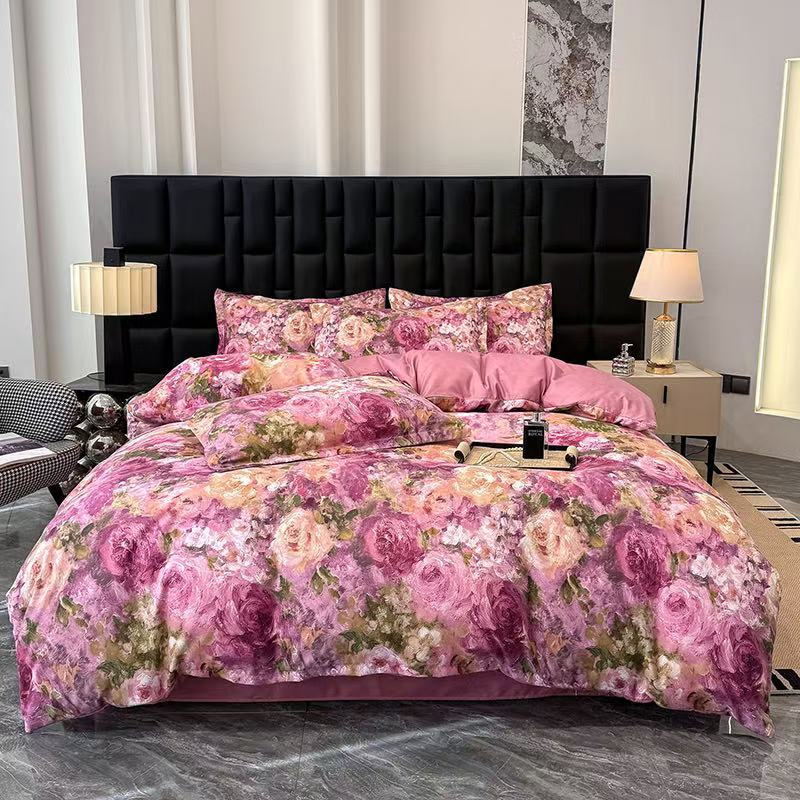 高档数码印花床品套件四件套 紫气东来【玉总】